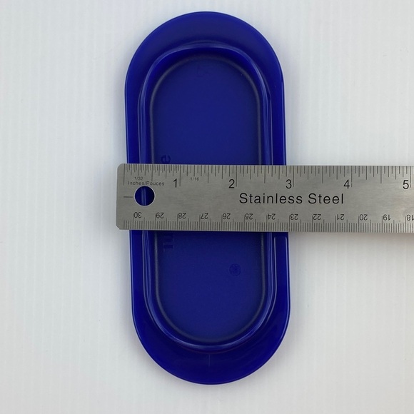 Tupperware Butter Dish Ocean Blue - Picture 10 of 11